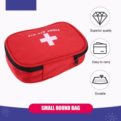 Red 90 Piece Compact Premium First Aid Kit - Image 3